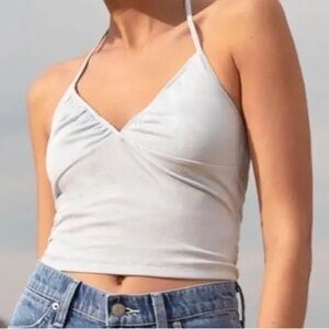 Aritzia/Sunday Best White Halter Neck Women's Top